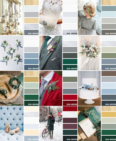 12 Winter Wedding Color Palettes Winter Wedding Color Ideas