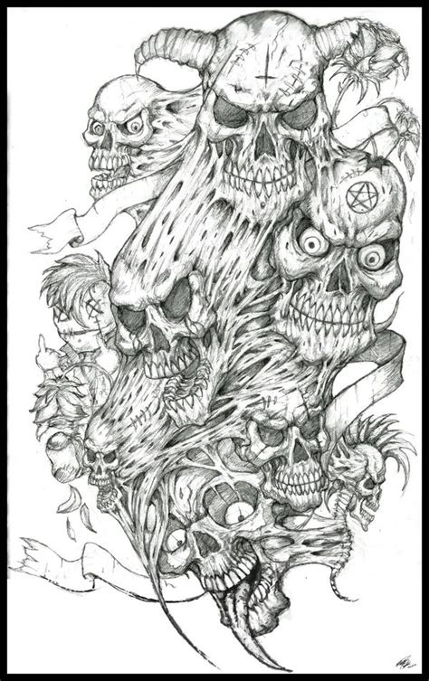 Skulls Tattoo Design By Peter Ortiz On Deviantart