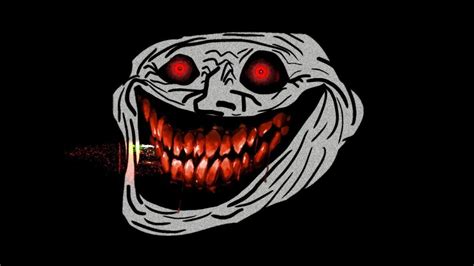 create meme trollface monster scary troll face trollface is evil pictures meme