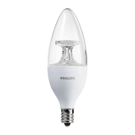 Philips 40w Equivalent Dimmable B11 E12 Soft White Led Light Bulb 12