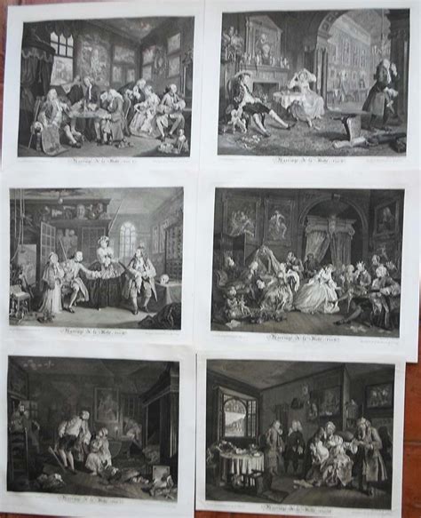 William Hogarth Marriage A La Mode Michael Finney Antique Prints