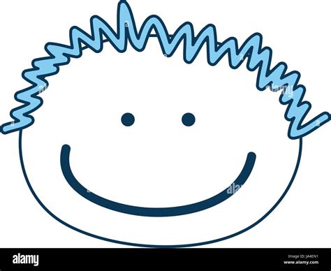 Cute Boy Head Drawing Icon Stock Vector Image And Art Alamy