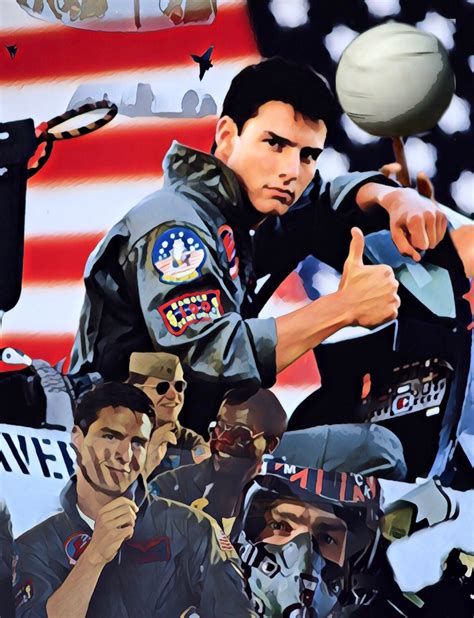 Huge 44x31apx Top Gun Vinyl Banner Poster Tom Cruise Art Movie Etsy