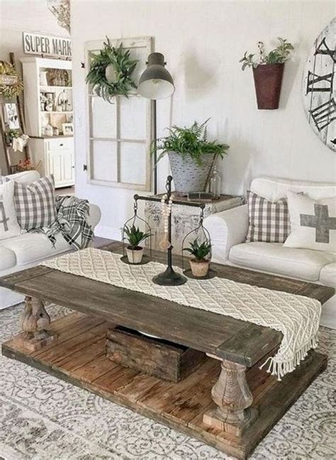 37 Rustic Farmhouse Furniture Design Ideas For Living Room