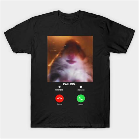 Dank Meme Hamster Staring Front Camera T Shirt Calling
