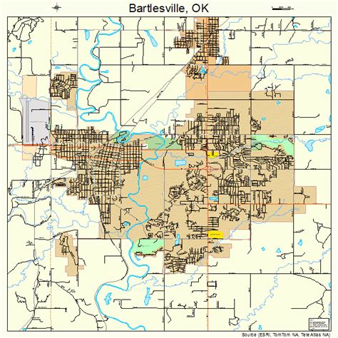 Bartlesville Oklahoma Street Map 4004450