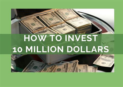How to invest 10 Million Dollars: Make an impact and some wealth