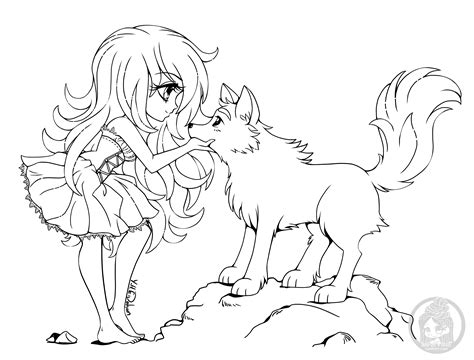 Wolf Colors Chibi Coloring Pages Coloring Pages For Girls