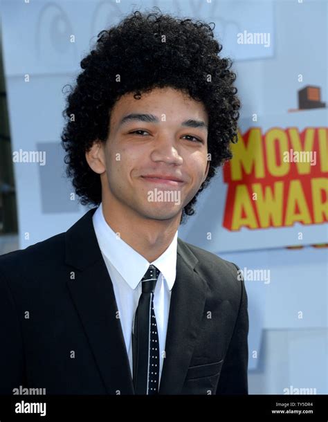 Actor Justice Smith Arrives For The Mtv Movie Awards At Nokia Theatre L A Live In Los Angeles