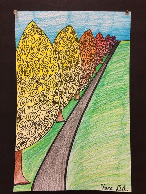 Perspective 4th Grade Art Art Lessons Student Art