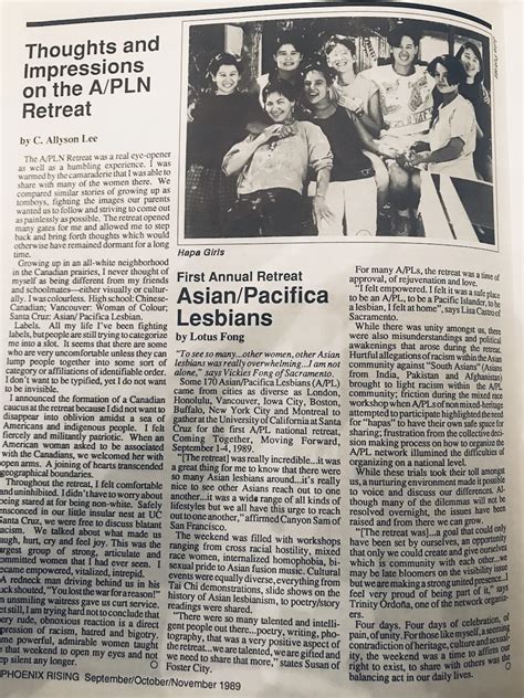 Exploring Black And Asian American Lesbian Archives Aché And Phoenix