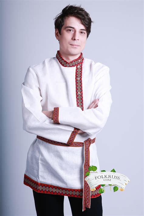 Traditional Russian Slavic Linen Shirt Kosovorotka Yaroslav Folk Russian Clothing Store