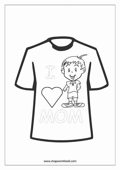 Coloring Pages Mother Shirt Sheets Mothers Megaworkbook