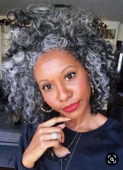 Salt And Pepper Gray Hair Ponytail Kinky Curly Clip In Hightlight