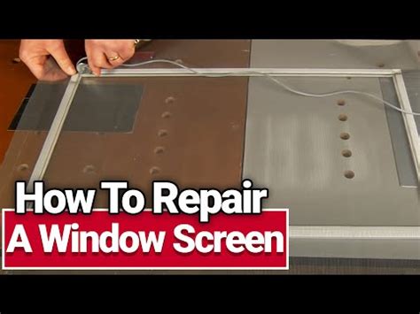 How To Repair A Window Screen Ace Hardware Youtube