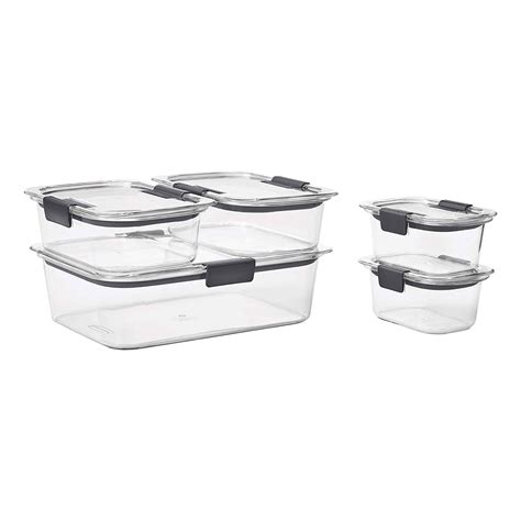 Compostable clear plastic deli containers. Rubbermaid Brilliance 10 Piece Plastic Food Storage ...