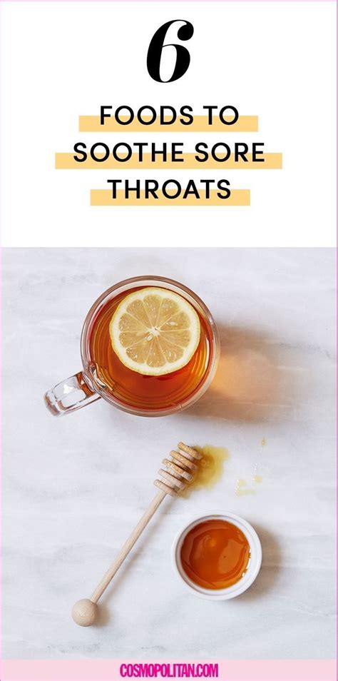 Relish on a healthy diet. 6 Foods That Help Soothe Sore Throats | Sooth sore throat ...