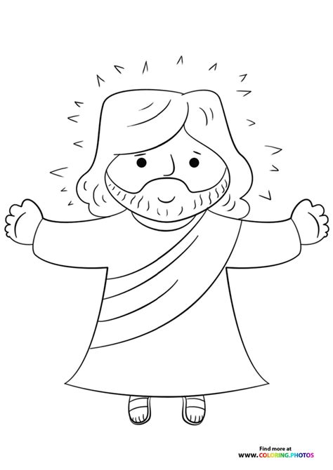 Easter Jesus Coloring Pages For Kids