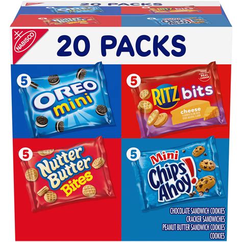Nabisco Classic Mix Variety Pack Oreo Mini Chips Ahoy Mini Nutter