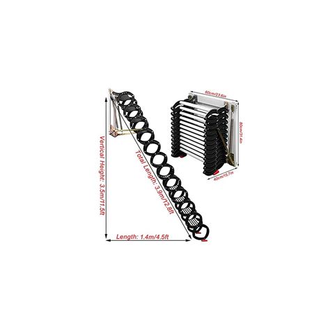 Buy Techtongda Loft Ladder Aluminum Magnesium Alloy Attic Steps Pull