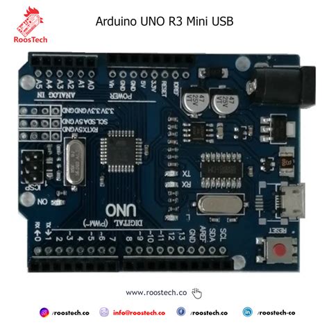 Arduino Uno R3 Cable Mini Usb B Mega328p