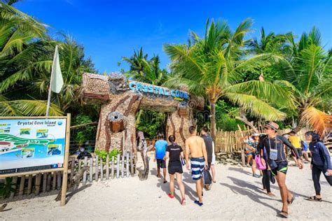 Main Front Of Crystal Cove In Boracay Island Editorial Photography