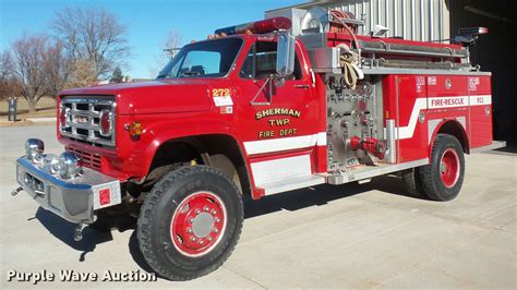 1982 Gmc 7000 Pumper Fire Truck In Bonner Springs Ks Item Db2840