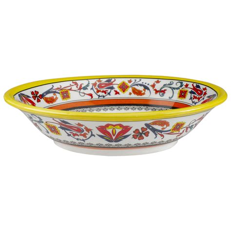 Italian Inspired Multicolored Oval Ceramic Serving Bowl Walmart Com Walmart Com