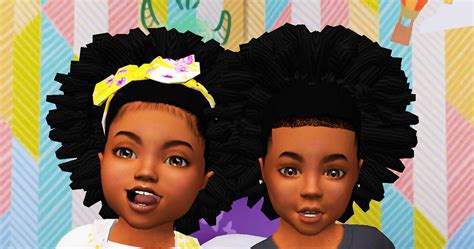 Lana Cc Finds Ncypoohs Toddler Afro Sims 4 Cc Kids Clothing