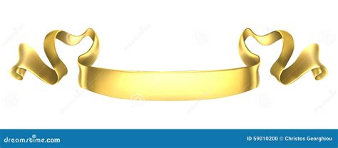 Gold Scroll Banner Stock Vector Image 59010200