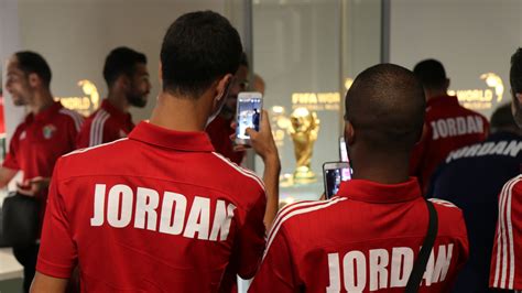 Jordan National Team Visits Fifa Museum Fifa Museum English