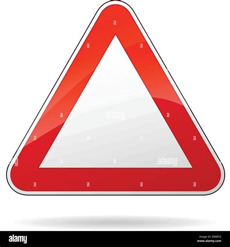 Blank Triangular Warning Sign Hi Res Stock Photography And Images Alamy