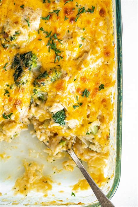 Cheesy Chicken And Broccoli Rice Casserole Recipe Girl