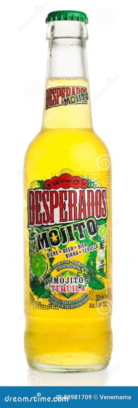Bottle Of Mexican Desperados Mojito Beer Editorial Stock Image Image