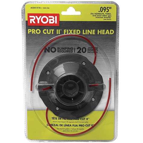 Ryobi Universal Pro Cut Ll 0095 Inch Fixed Line String Head The Home
