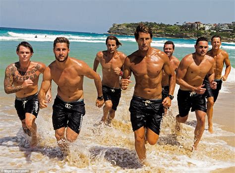 Bondi Rescue Lifeguards Pose Shirtless For A Charity Calendar Daily