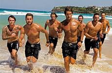 bondi beach calendar rescue lifeguards charity shirtless lifeguard hot boys bare show down muscular dailymail men australia male sydney tv