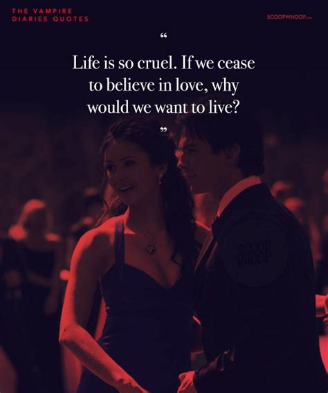Why don't you just date her and put us all out of our misery? 25 Vampire Diaries Quotes | 25 Best Vampire Diaries Dialogue