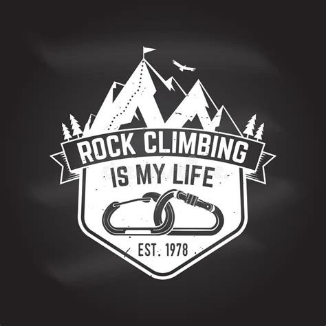 Vintage Typography Design With Carabiners Condor And Mountain