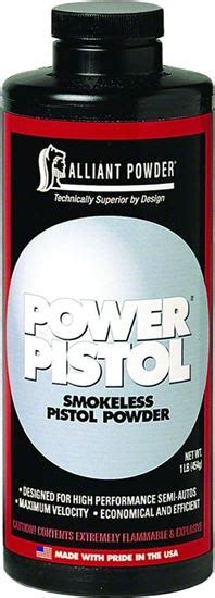Alliant Power Pistol Smokeless Pistol Powder 1lb State Laws Apply Long