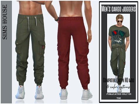 Mens Cargo Joggers By Sims House At Tsr Sims 4 Updates
