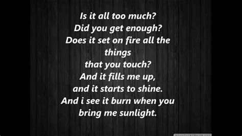 F♯7 coffee's only a dime. The Magician - Sunlight feat. Years & Years lyrics - YouTube