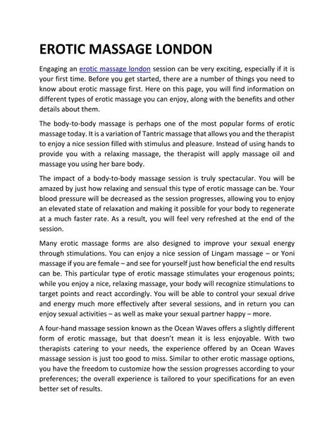 Ppt Erotic Massage London Powerpoint Presentation Free Download Id7722110