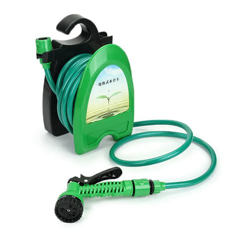 10m 32ft Portable Mini Water Hose Reel Garden Watering Car Washing Hose