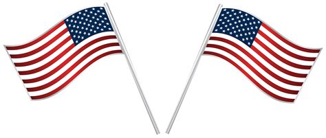 Transparent Background United States American Flag Png Download