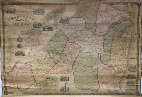 Lightfoot Jesse Map Of Monmouth County New Jersey Philadelphia