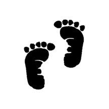 Download Baby Feet Silhouette - ClipArt Best