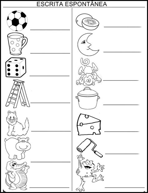 Atividades De Escrita Para Educação Infantil