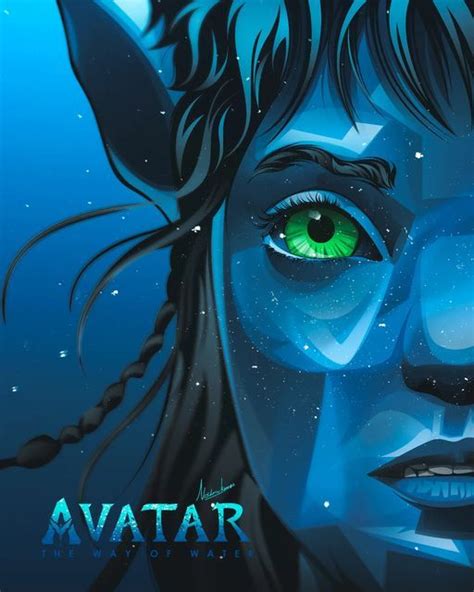 Water Drawing Water Art Avatar 2 Movie Raimbow Dash Avatar Poster