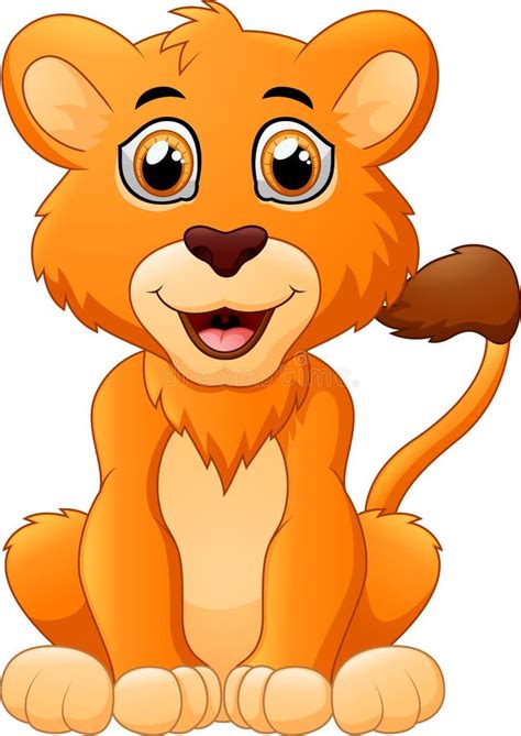 Cute Baby Lion Cartoon Stock Illustrations 9517 Cute Baby Lion
